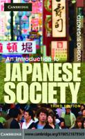An Introduction to Japanese Society, Third Edition