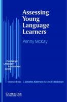 Assessing Young Language Learners (Cambridge Language Assessment)