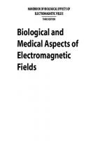 Biological and Medical Aspects of Electromagnetic Fields (Handbook of Biological Effects of Electromagnetic Fields, 3Ed)