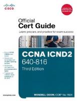 CCNA ICND1, ICND2 640-822, 640-816 Official Cert Guide book 2