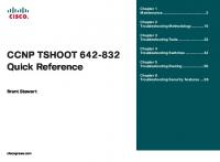 CCNP TSHOOT 642 832 Quick Reference