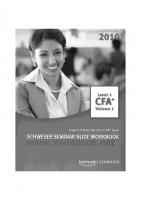 CFA Level 1 Schweser Seminar slide workbook Volume 1