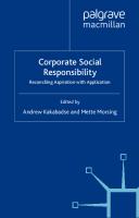 Corporate Social Responsibility: A 21st Century Perspective