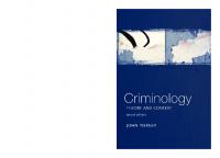 Criminology: Theory & Context, Second Edition