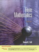 Finite Mathematics, Enhanced 7th Edition (with Enhanced WebAssign with eBook for One Term Math and Science Printed Access Card)