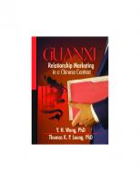 Guanxi : Relationship Marketing in a Chinese Context