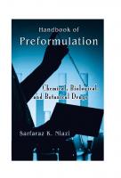 Handbook of Preformulation: Chemical, Biological, and Botanical Drugs