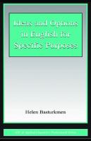 Ideas and Options in English for Specific Purposes (ESL & Applied Linguistics Professional Series)