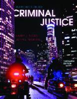 Introduction to Criminal Justice, 13th Edition