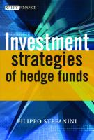Investment Strategies of Hedge Funds (The Wiley Finance Series)