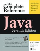 Java The Complete Reference, Seventh Edition (Osborne Complete Reference Series)