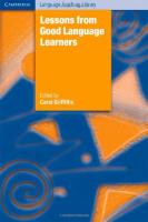 Lessons from Good Language Learners (Cambridge Language Teaching Library)