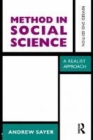Method in Social Science: Revised 2nd Edition