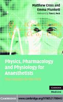 Physics, Pharmacology and Physiology for Anaesthetists: Key Concepts for the FRCA