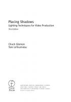 Placing Shadows, : Lighting Techniques for Video Production