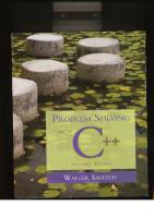 Problem Solving with C++, 7th Edition