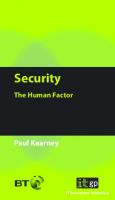 Security The Human Factor