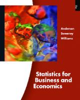 Statistics for Business and Economics (11th Edition)