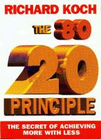 The 80-20 Principle: The Secret of Achieving More With Less